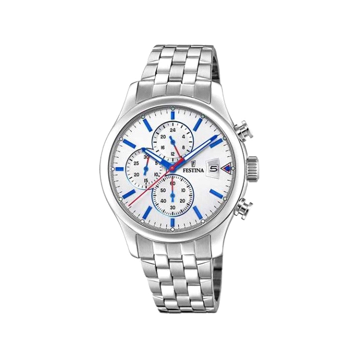 FESTINA CAB.CRONO ACE.ESF.PLATA